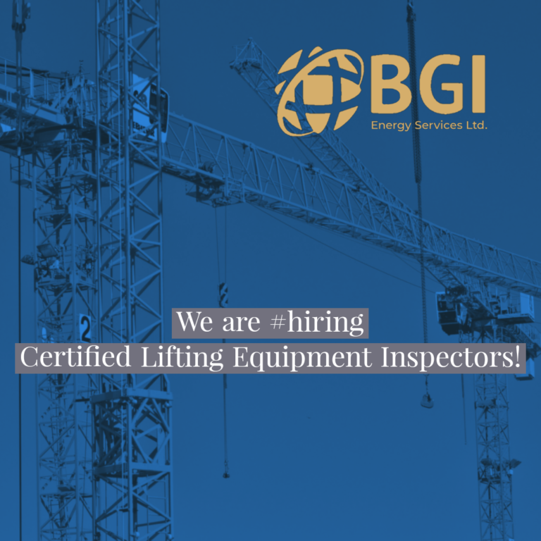 Lifting Equipment Inspectors BGI Energy Services